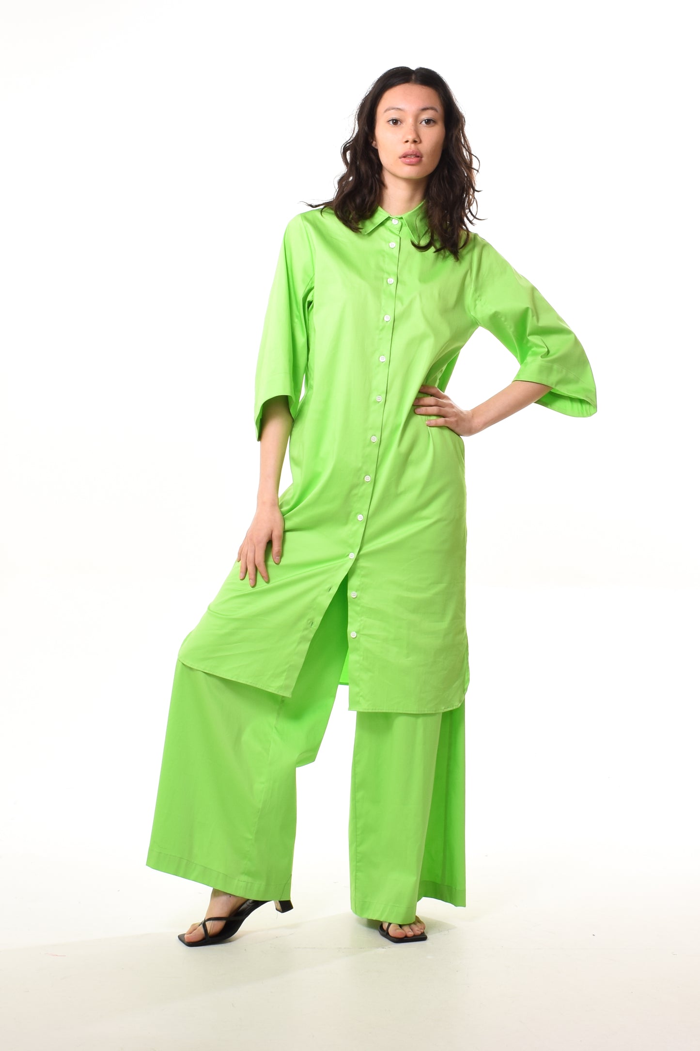 Daisy trousers in Fluo Green (cotton)