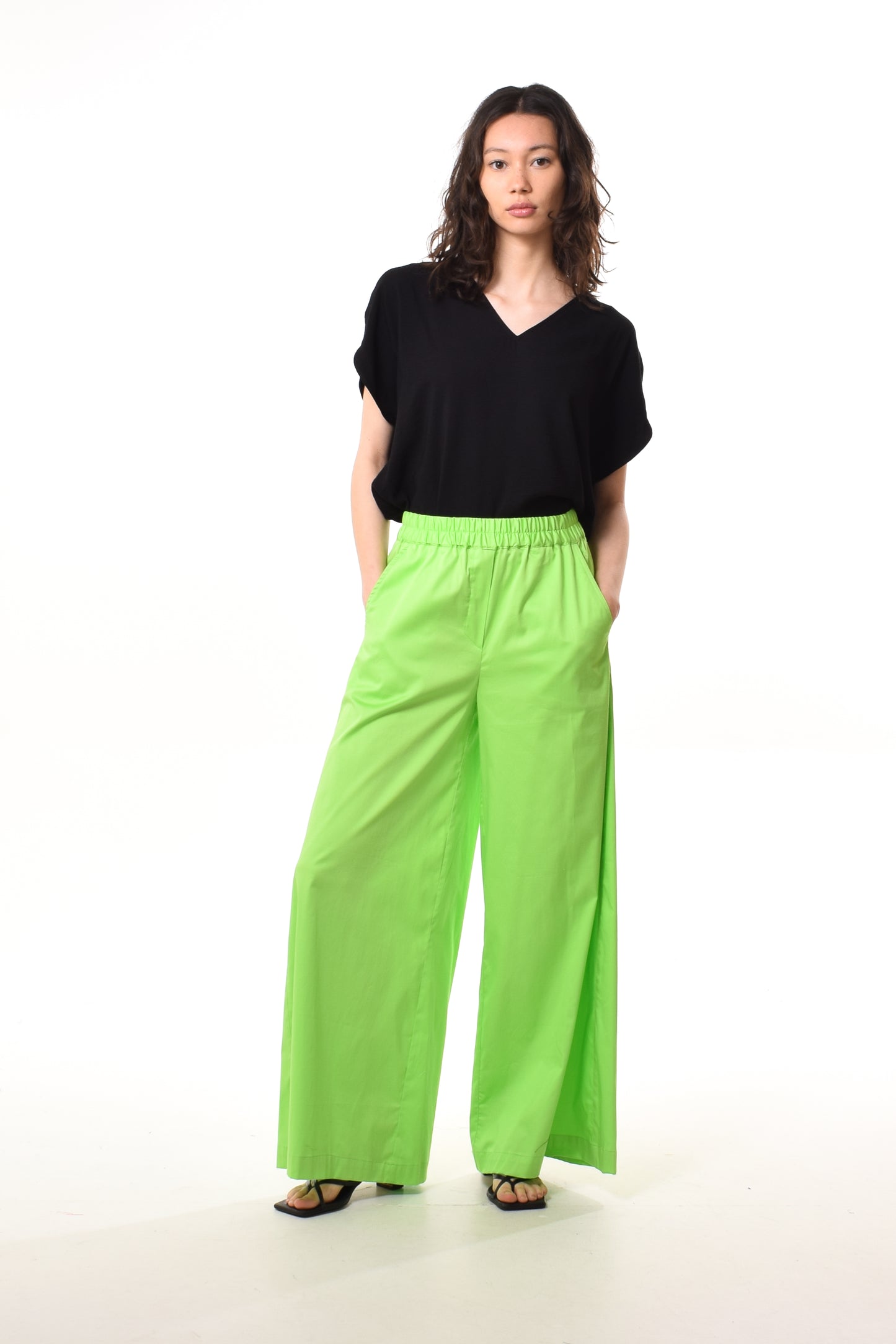 Daisy trousers in Fluo Green (cotton)