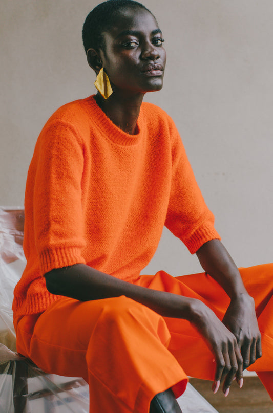 Nikita pullover in Fluo Orange