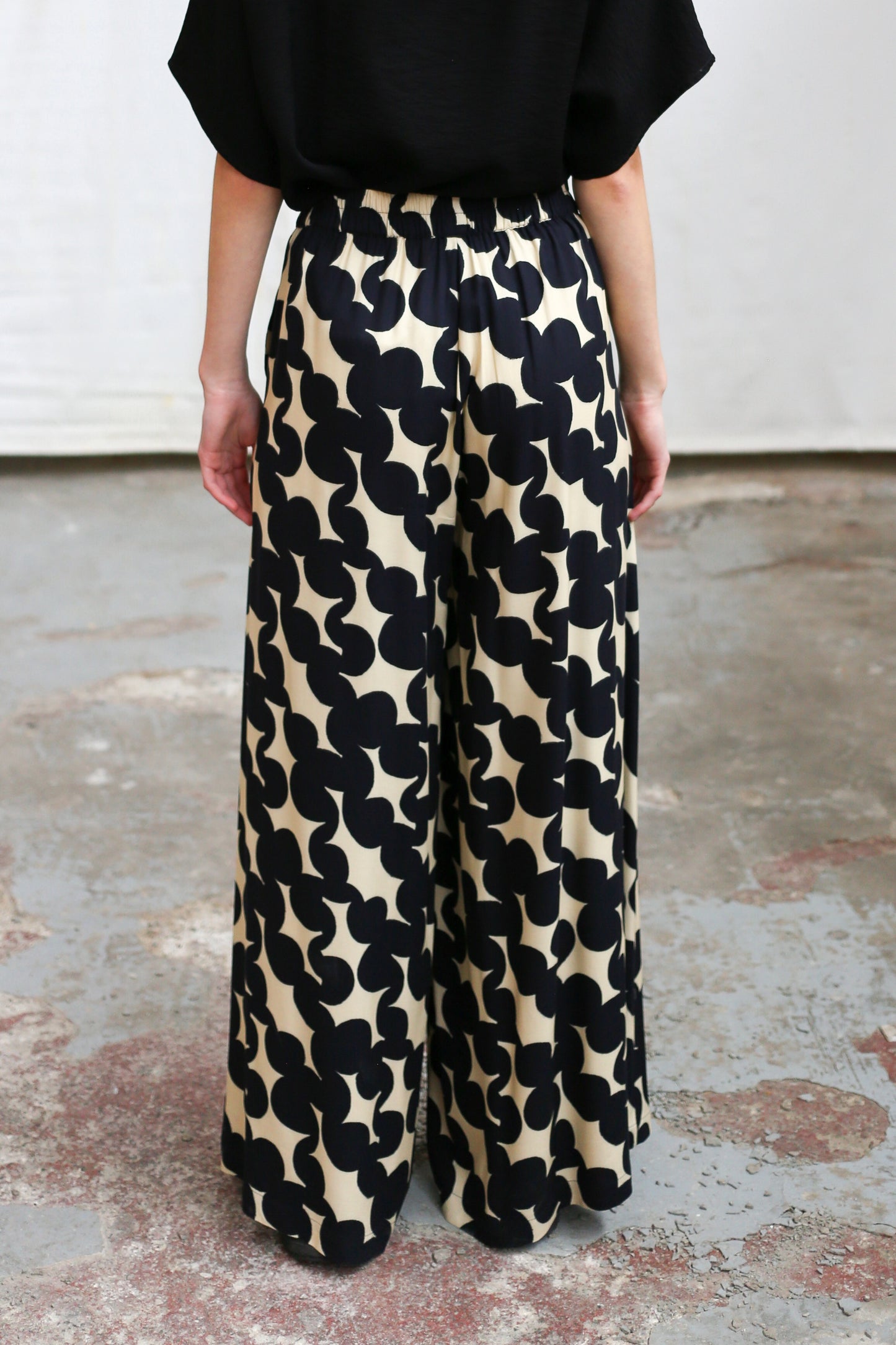Daisy trousers in Black & Creme