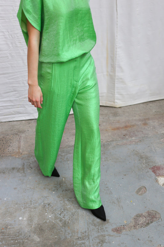 Dina trousers in Fluo Green